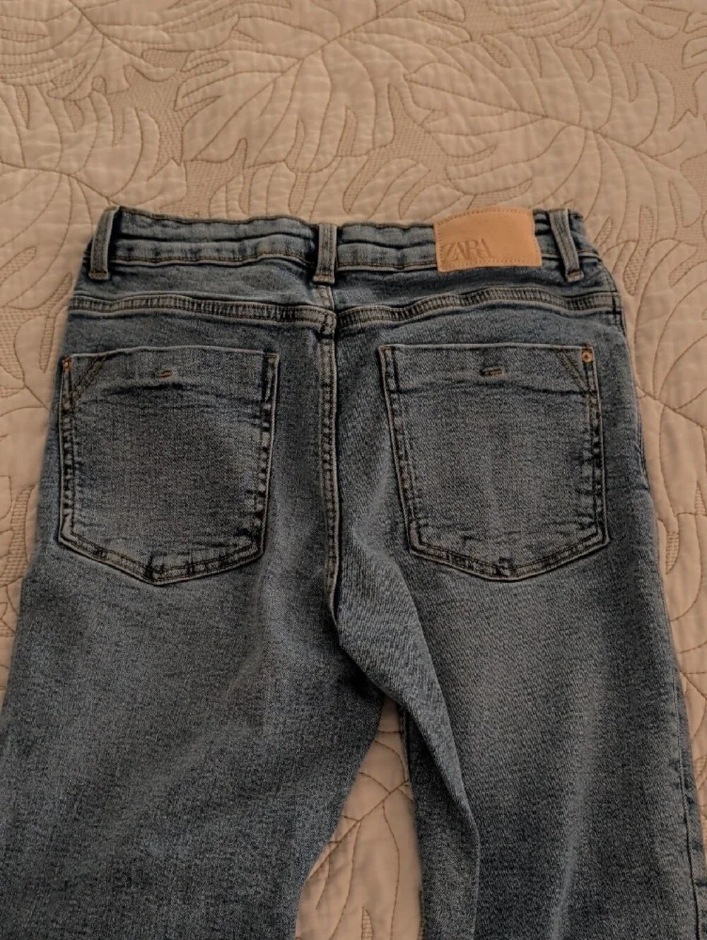 Light Blue Zara Women's Straight-Leg Jeans